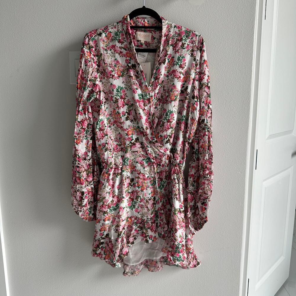 Rococo Sand Vie Short Wrap Dress Size XLarge NWT